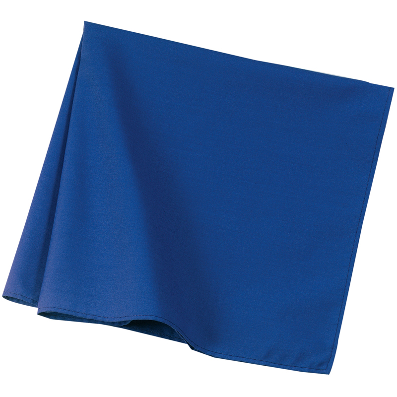 Navy blue folded fabric bandana